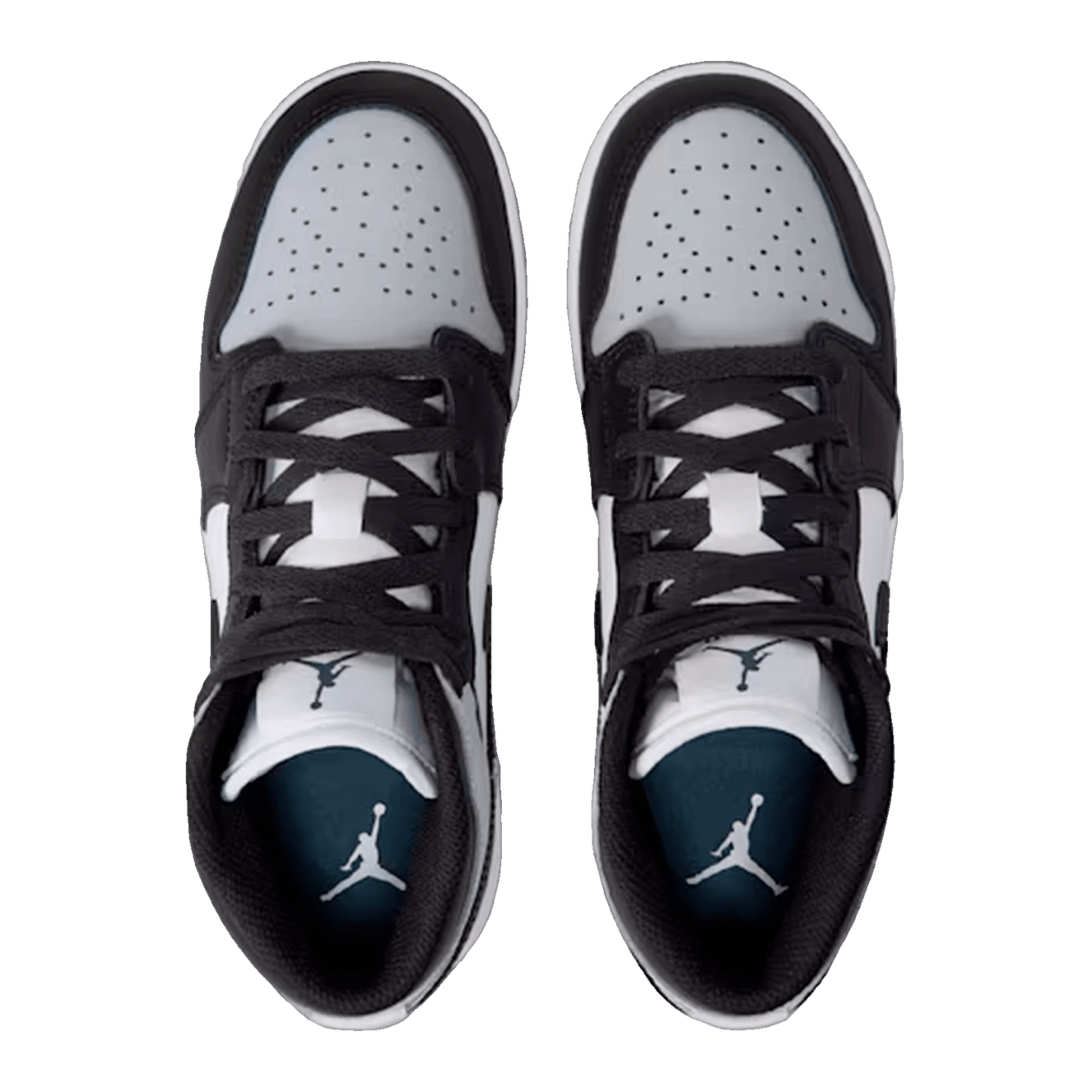 Nike Air Jordan 1 Mid Black Aura Squadron Blue (GS) Oben DQ8423-002