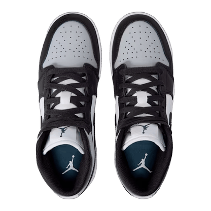 Nike Air Jordan 1 Mid Black Aura Squadron Blue (GS) Oben DQ8423-002