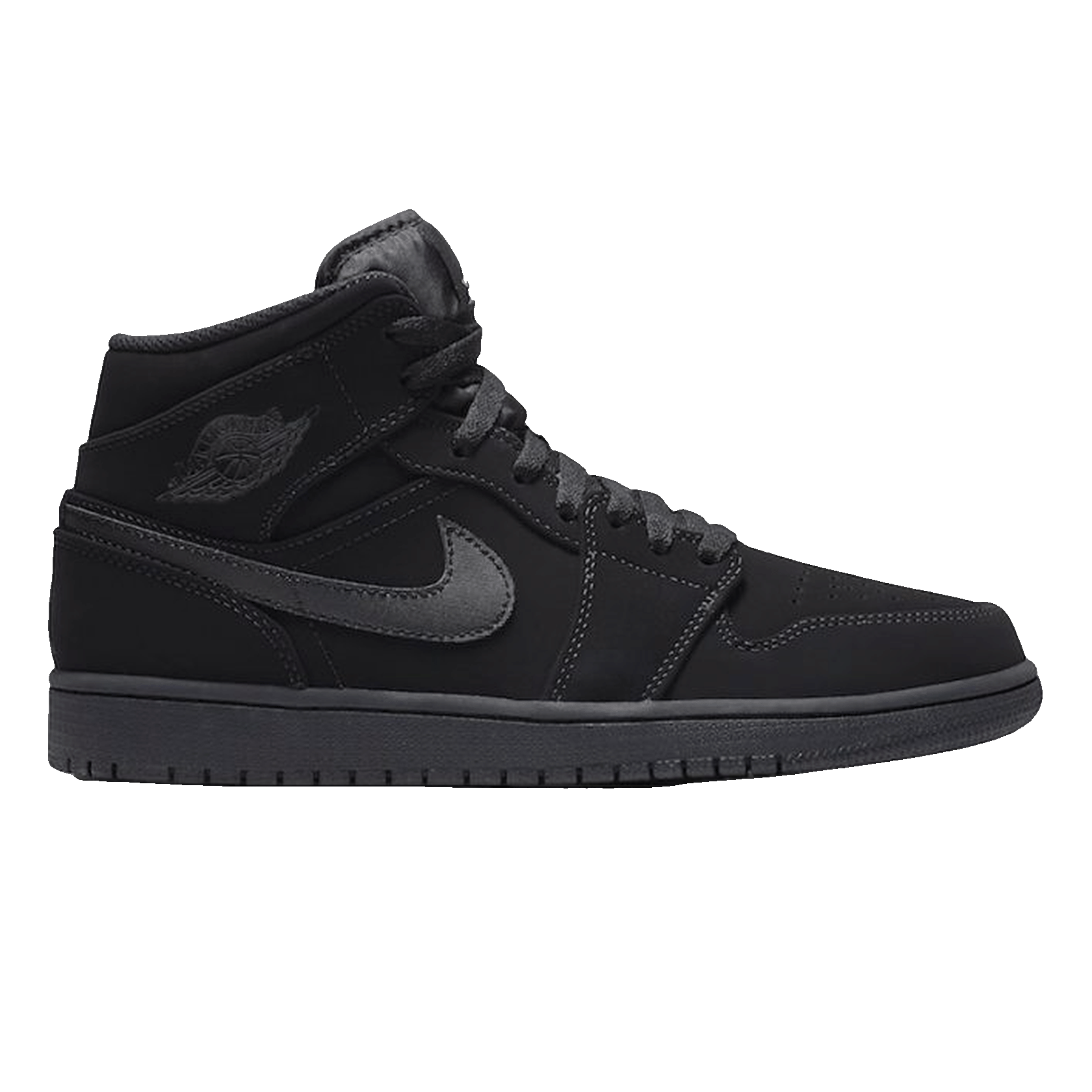 Nike Air Jordan 1 Mid Black Black White