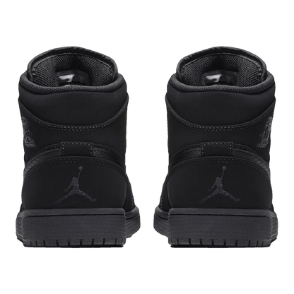 Nike Air Jordan 1 Mid Black Black White Back
