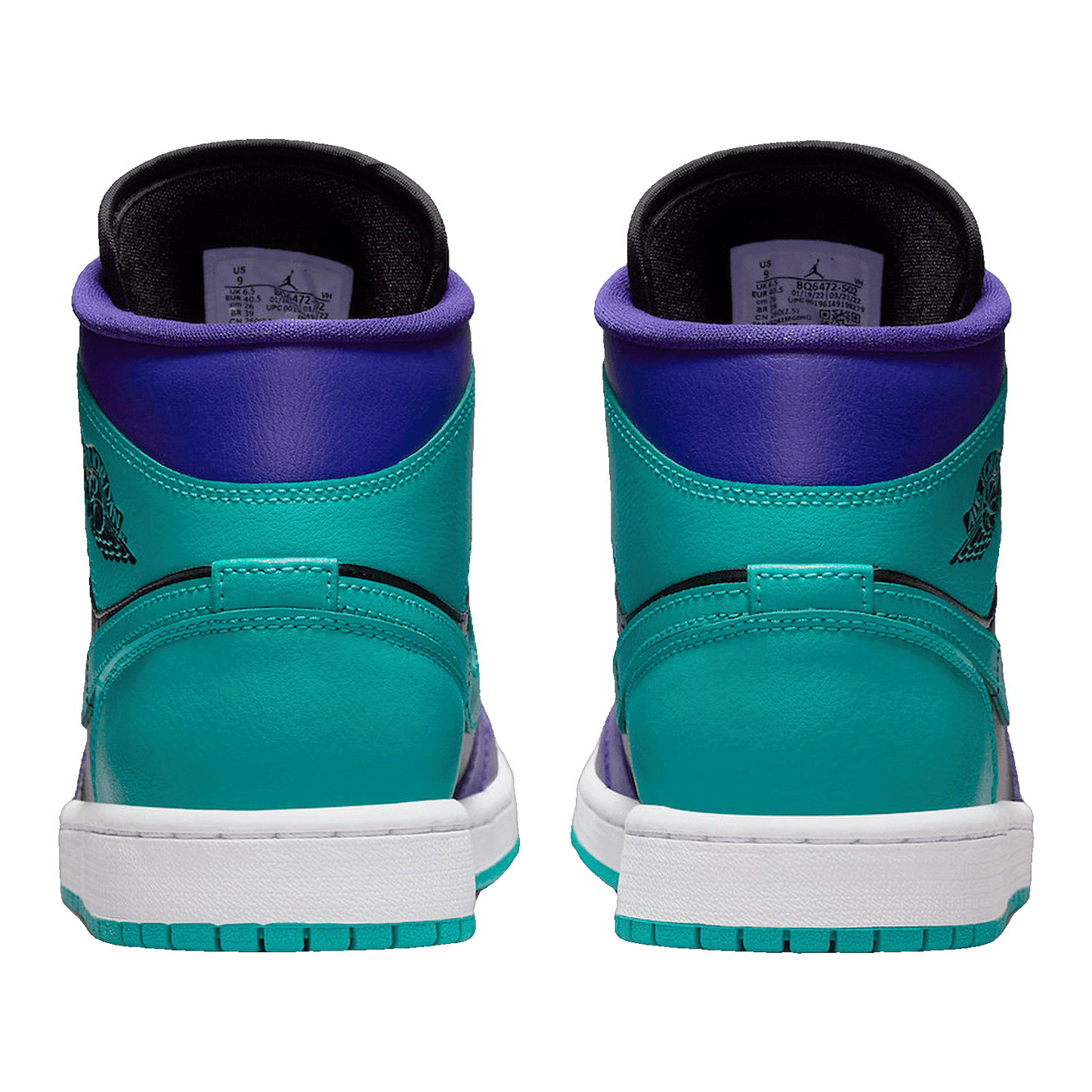 Nike Air Jordan 1 Mid Black Grape (W) Back