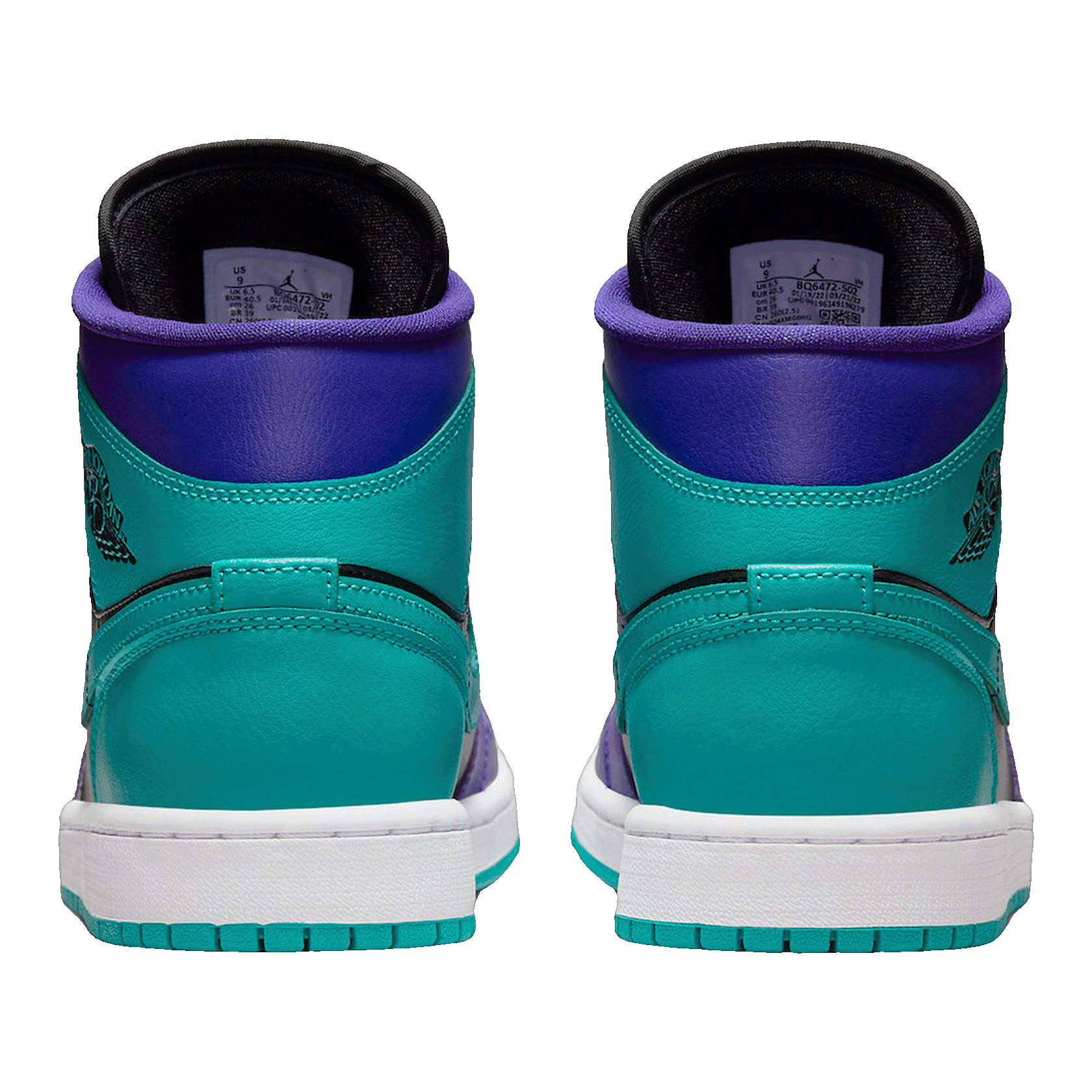 Nike Air Jordan 1 Mid Black Grape (W) Back