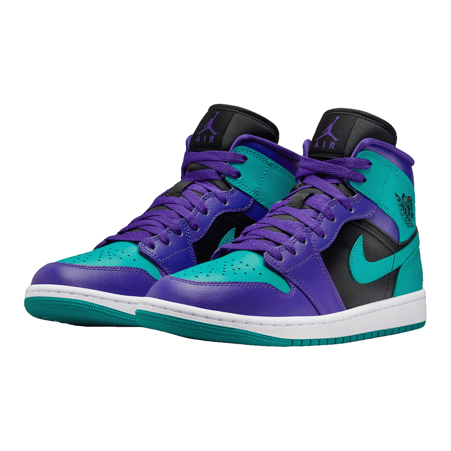 Nike Air Jordan 1 Mid Black Grape (W) Side