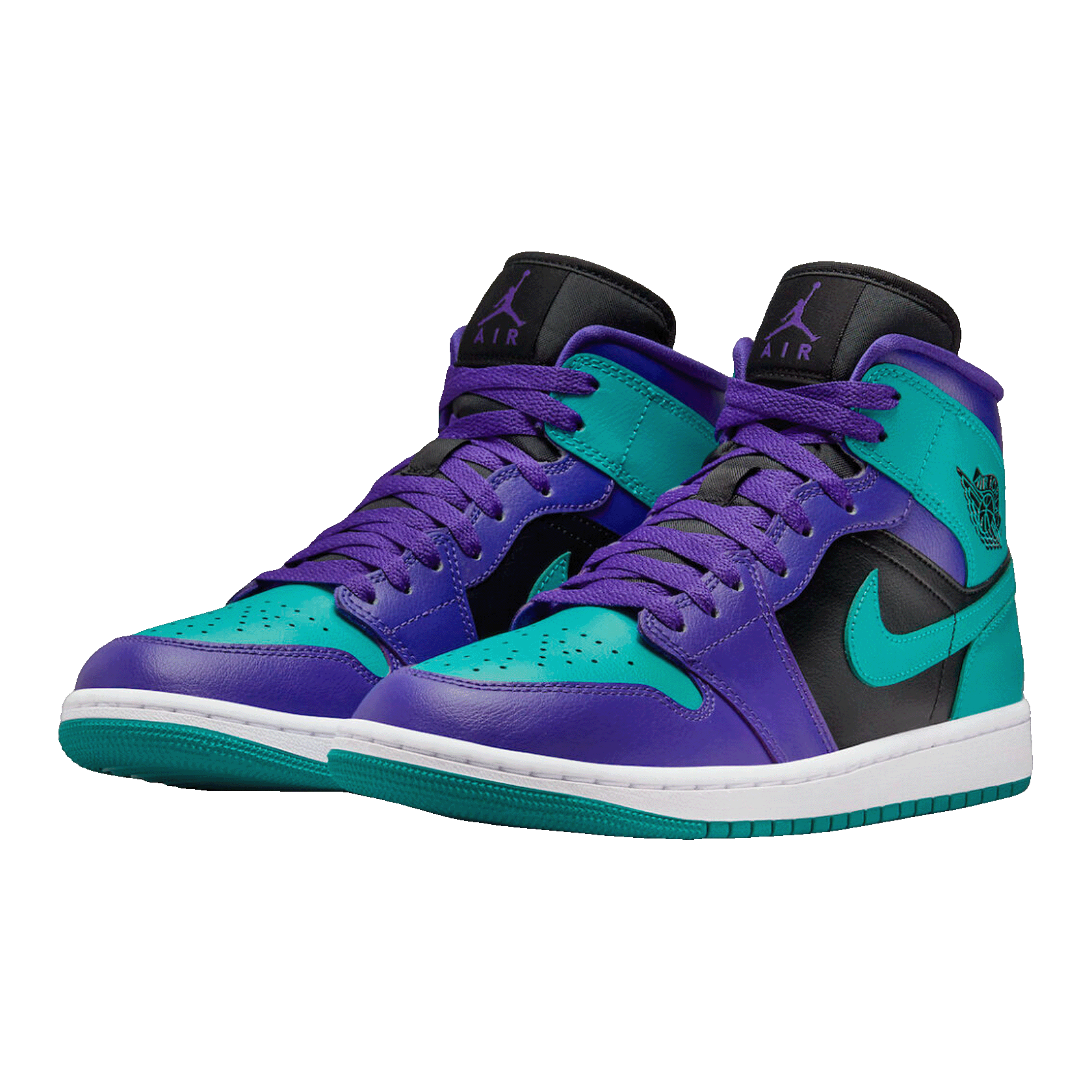 Nike Air Jordan 1 Mid Black Grape (W) Side