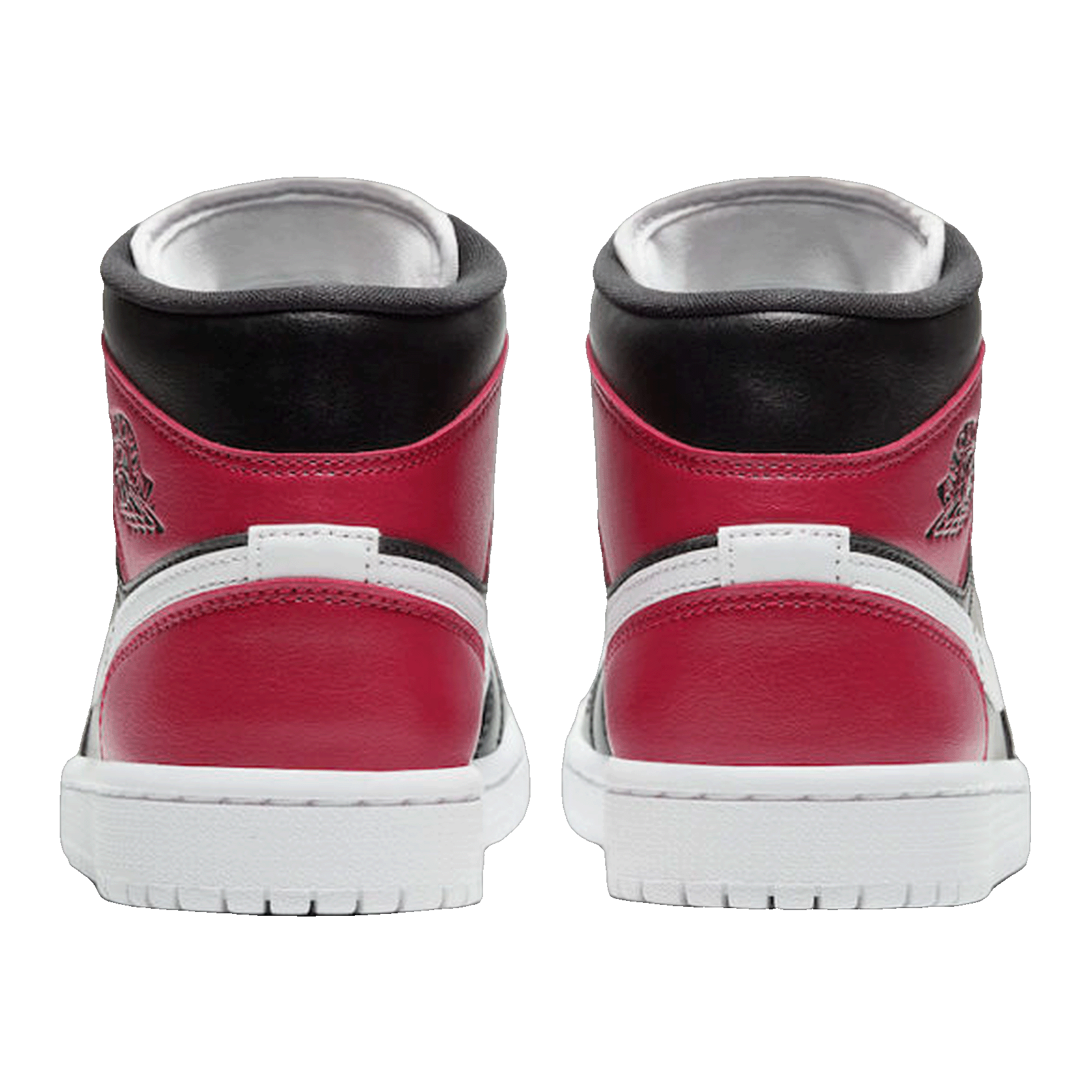 Nike Air Jordan 1 Mid Black Noble Red (W) Back