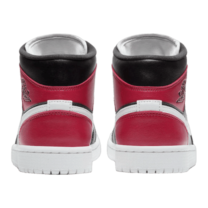 Nike Air Jordan 1 Mid Black Noble Red (W) Back