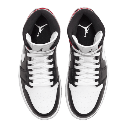 Nike Air Jordan 1 Mid Black Noble Red (W) Oben