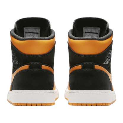 Nike Air Jordan 1 Mid Black Orange Peel Back
