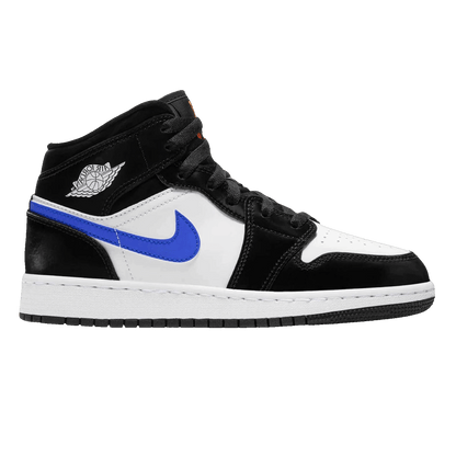 Nike Air Jordan 1 Mid Black Racer Blue White (GS)