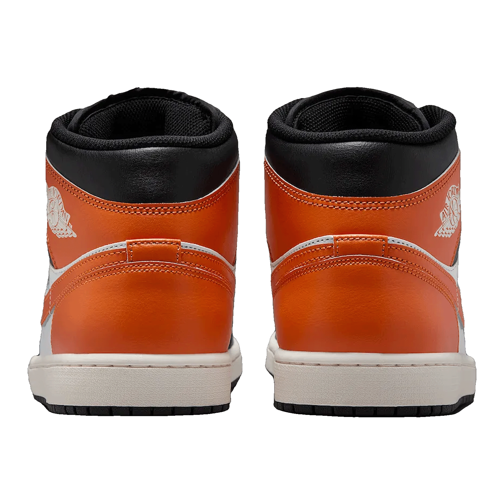 Nike Air Jordan 1 Mid Black Toe Starfish Back