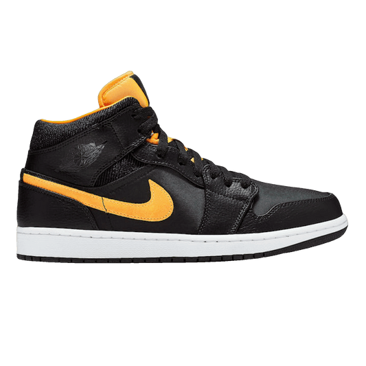 Nike Air Jordan 1 Mid Black University Gold