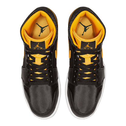 Nike Air Jordan 1 Mid Black University Gold Oben