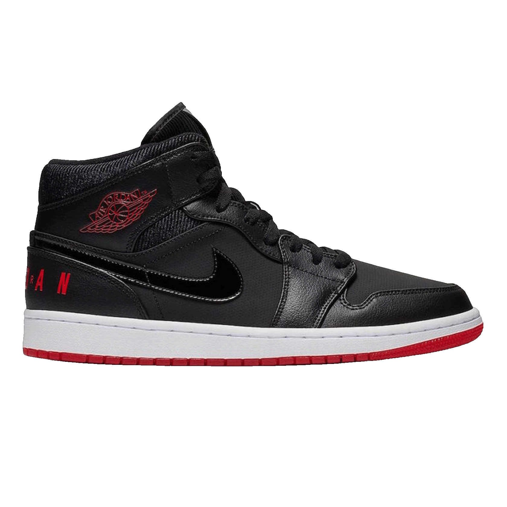 Nike Air Jordan 1 Mid Black University Red