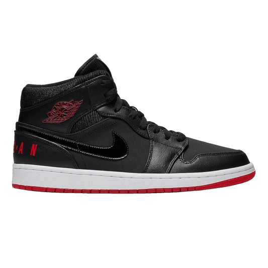 Nike Air Jordan 1 Mid Black University Red