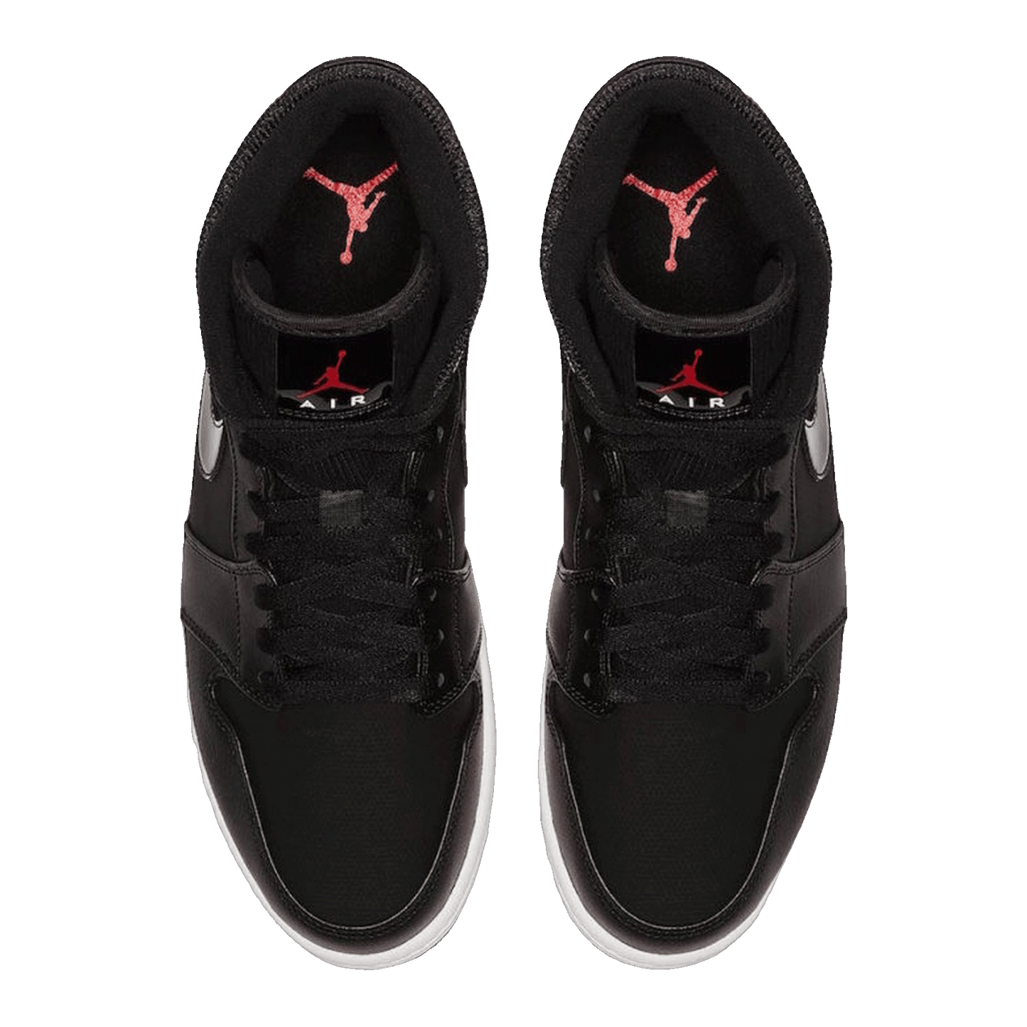 Nike Air Jordan 1 Mid Black University Red Oben