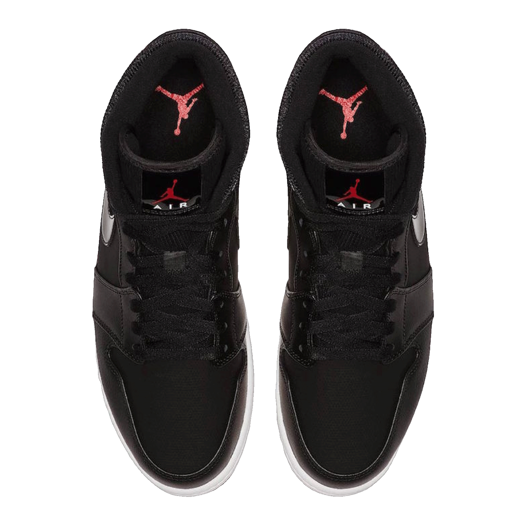 Nike Air Jordan 1 Mid Black University Red Oben