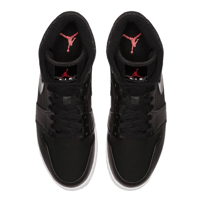 Nike Air Jordan 1 Mid Black University Red Oben