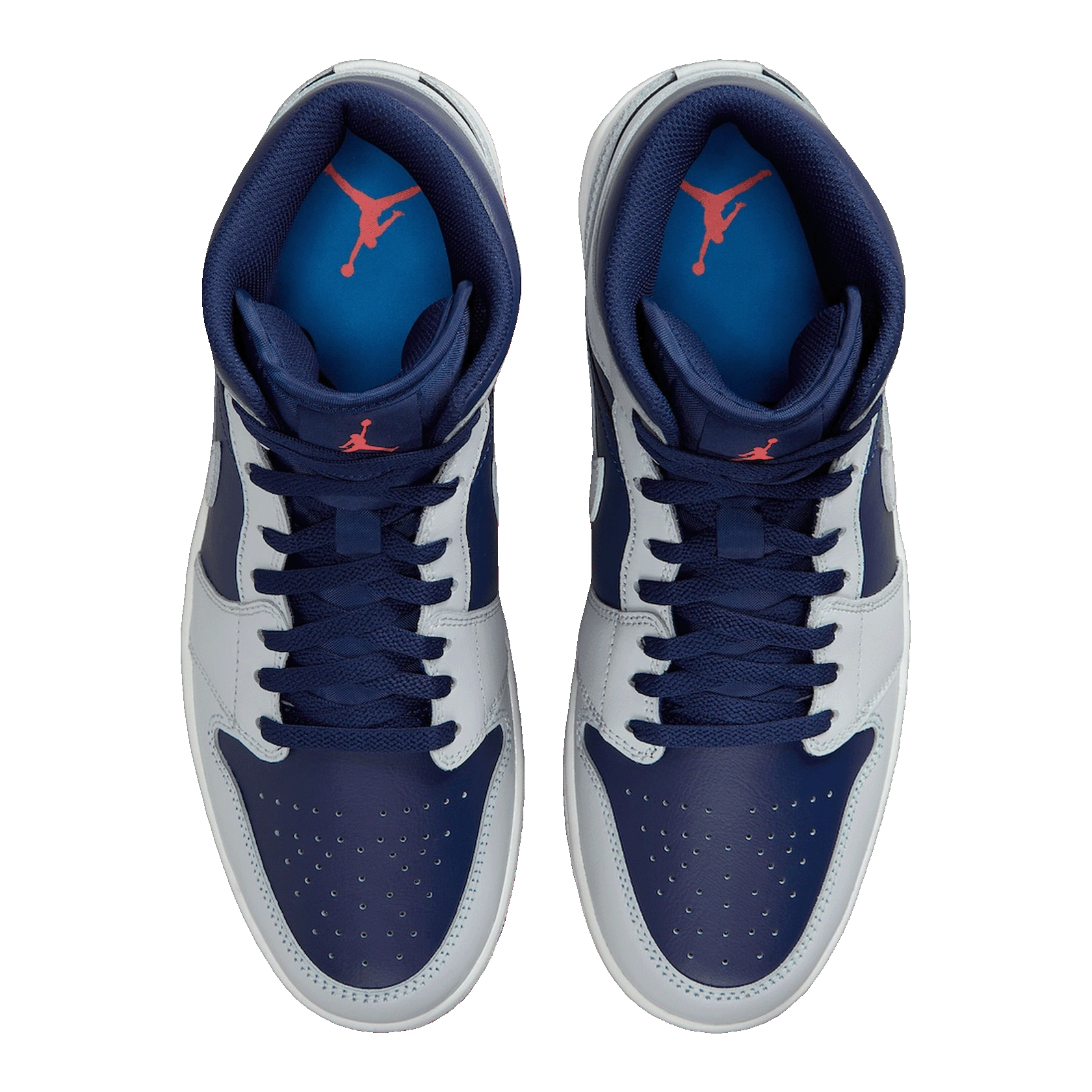 Nike Air Jordan 1 Mid Blue Void Oben