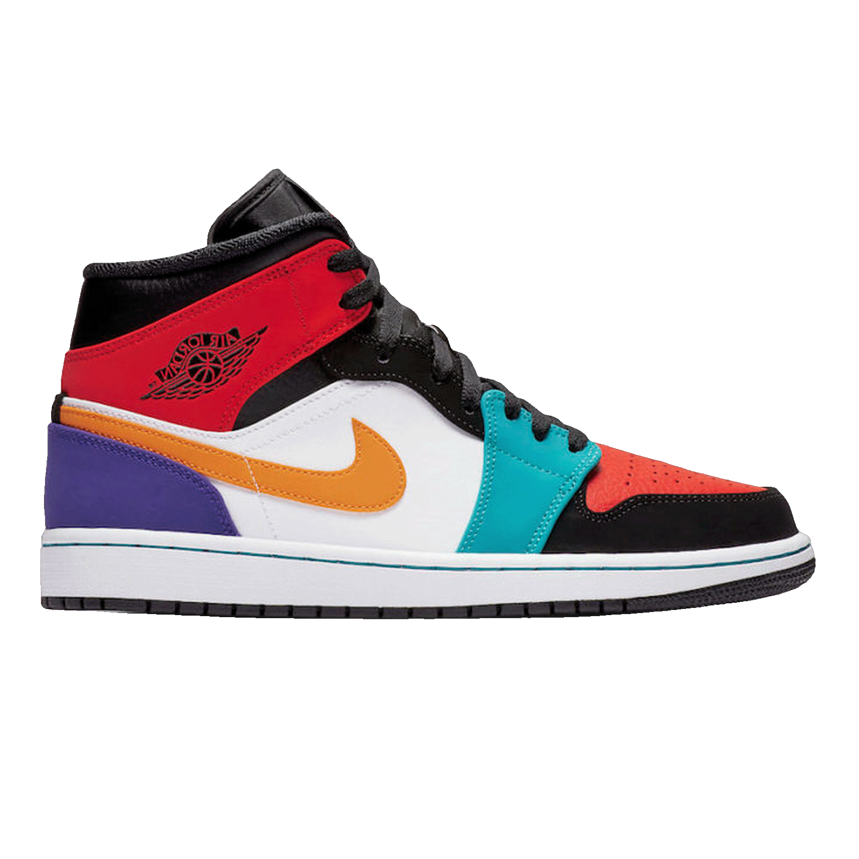 Nike Air Jordan 1 Mid Bred Multi-Color