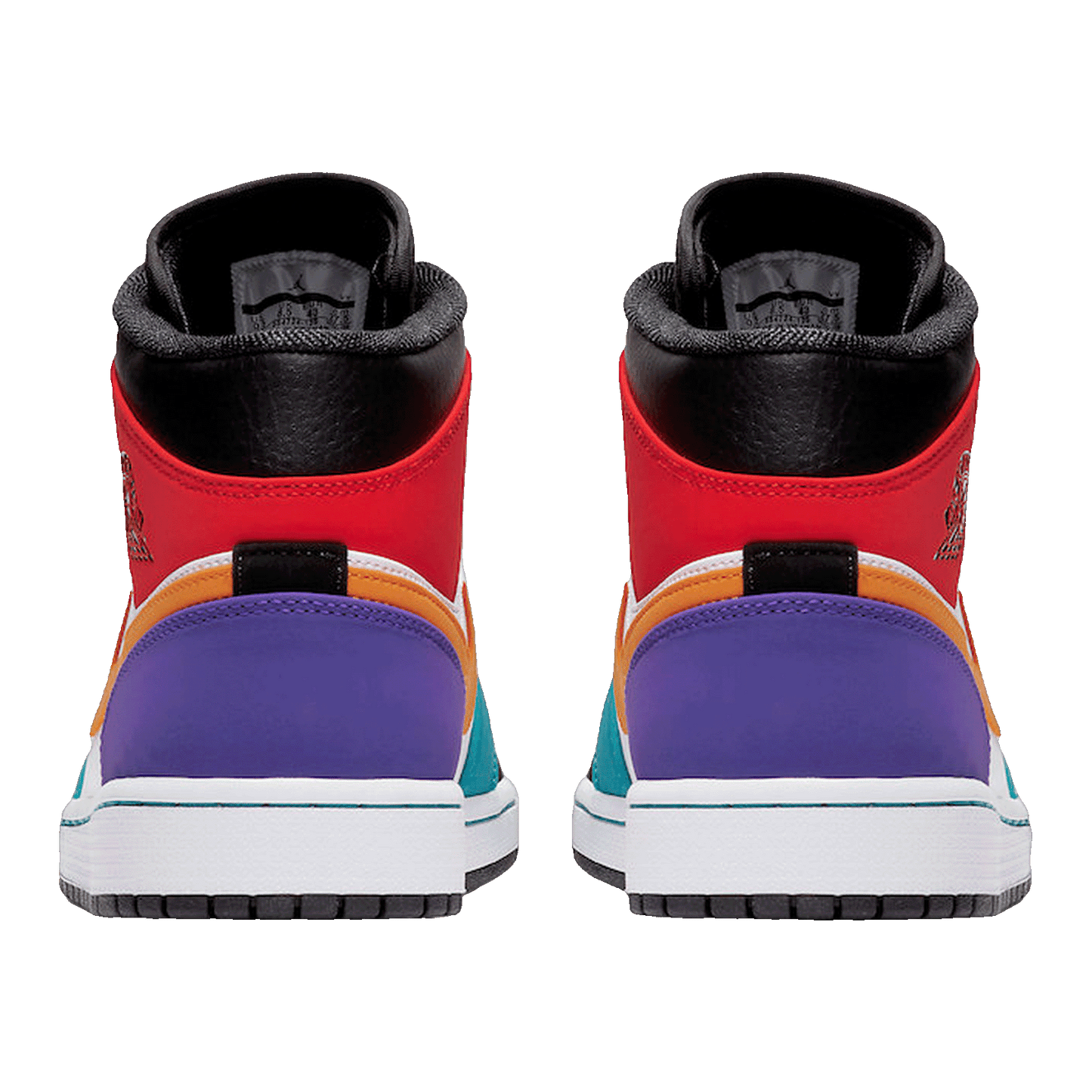 Nike Air Jordan 1 Mid Bred Multi-Color Back