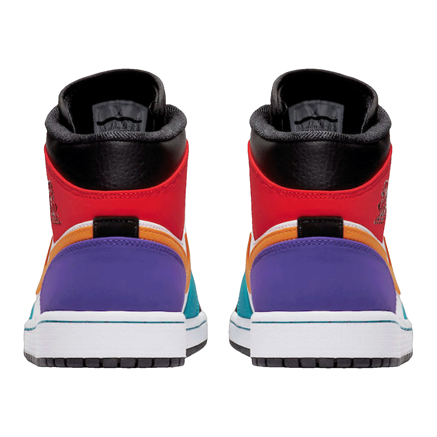 Nike Air Jordan 1 Mid Bred Multi-Color (GS) Back