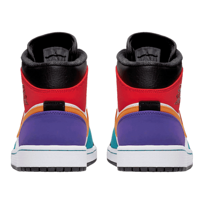 Nike Air Jordan 1 Mid Bred Multi-Color (GS) Back