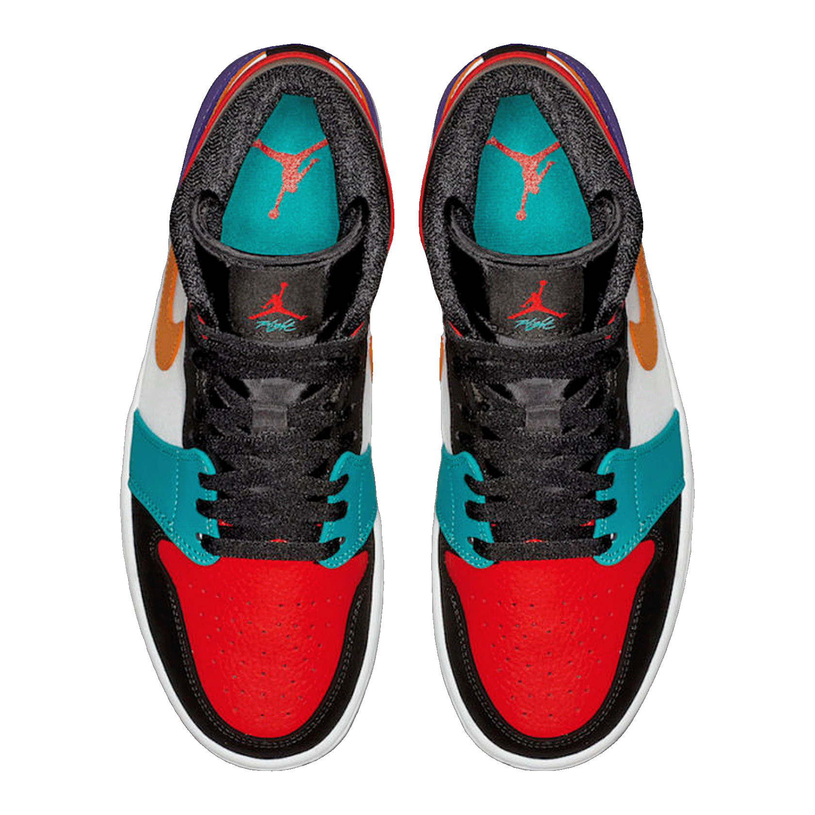 Nike Air Jordan 1 Mid Bred Multi-Color (GS) Oben