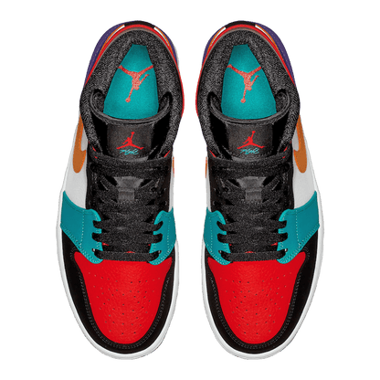 Nike Air Jordan 1 Mid Bred Multi-Color Oben