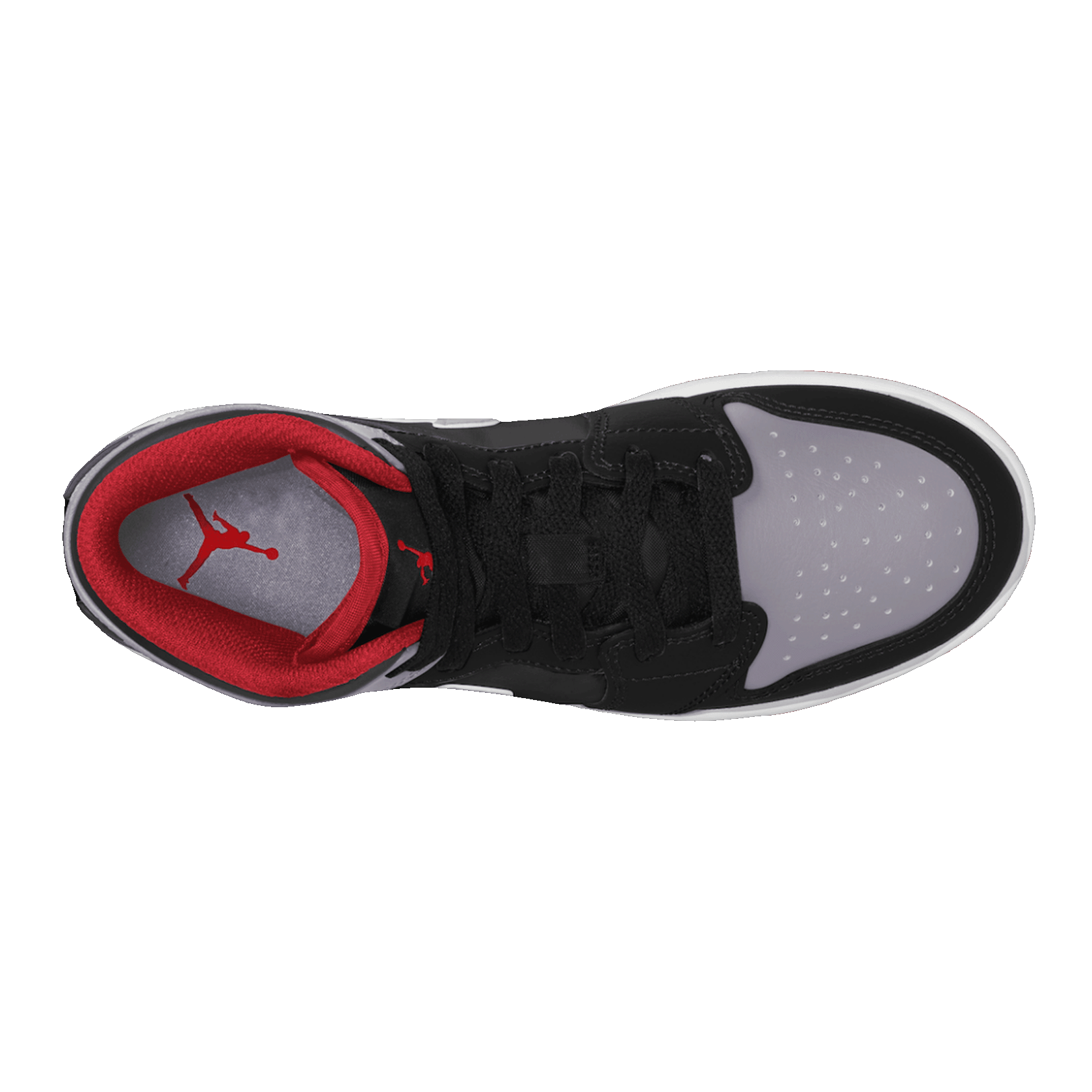 Nike Air Jordan 1 Mid Bred Shadow (GS) Oben