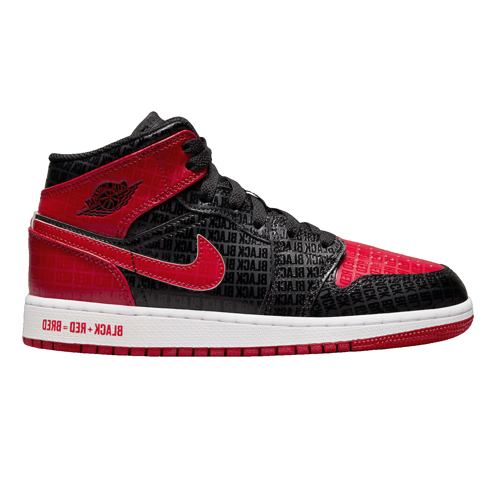 Nike Air Jordan 1 Mid Bred Text (GS)