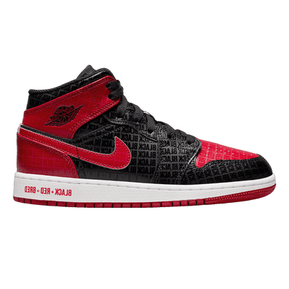 Nike Air Jordan 1 Mid Bred Text (GS)