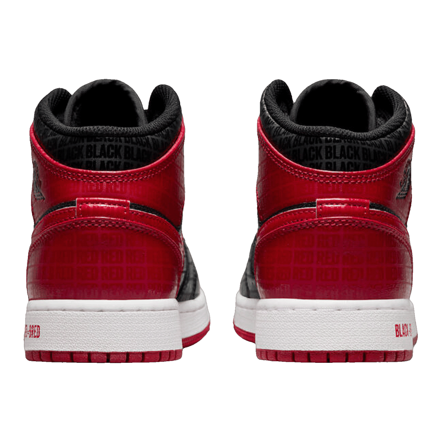 Nike Air Jordan 1 Mid Bred Text (GS) Back
