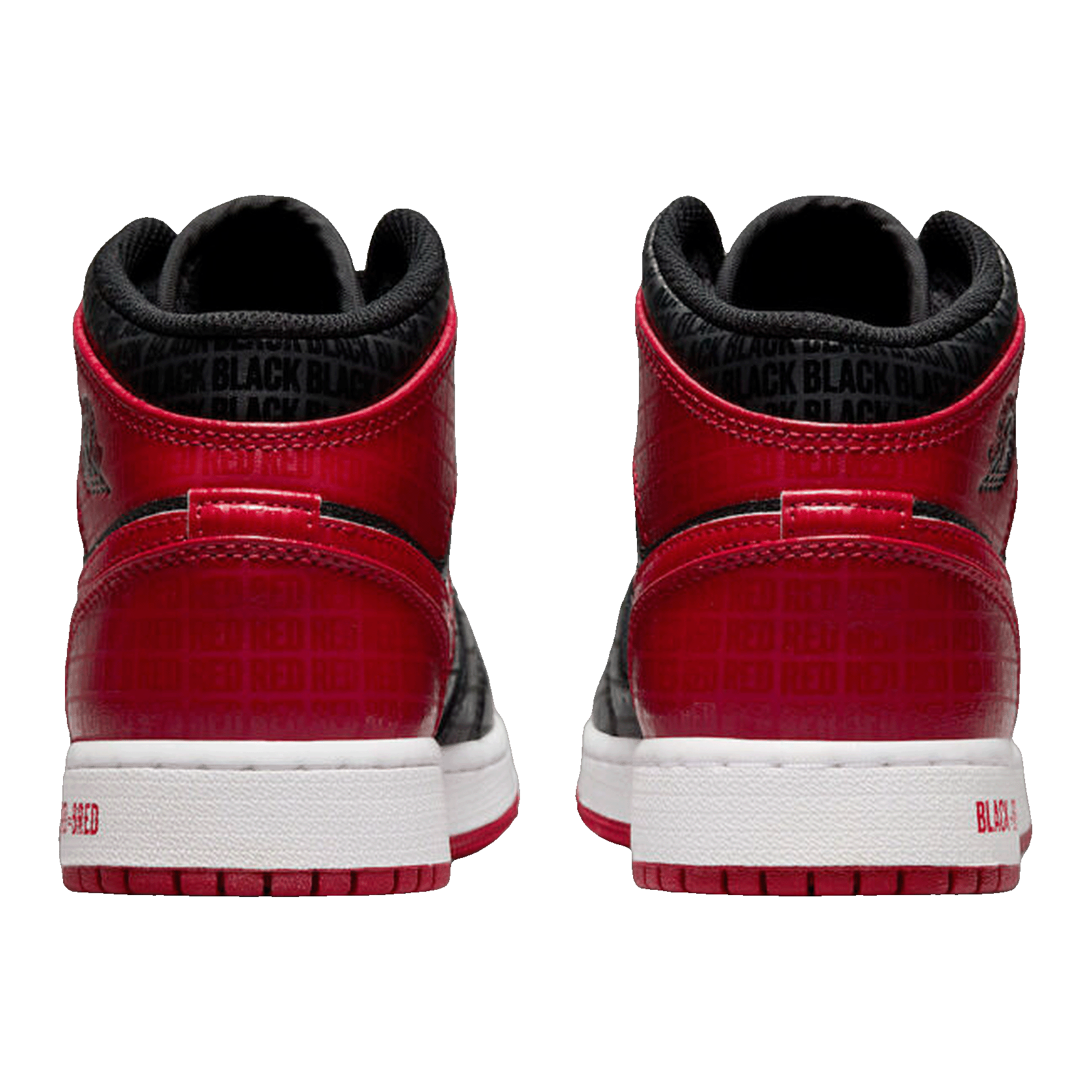 Nike Air Jordan 1 Mid Bred Text (GS) Back