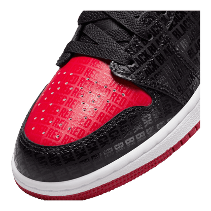 Nike Air Jordan 1 Mid Bred Text (GS) Detail