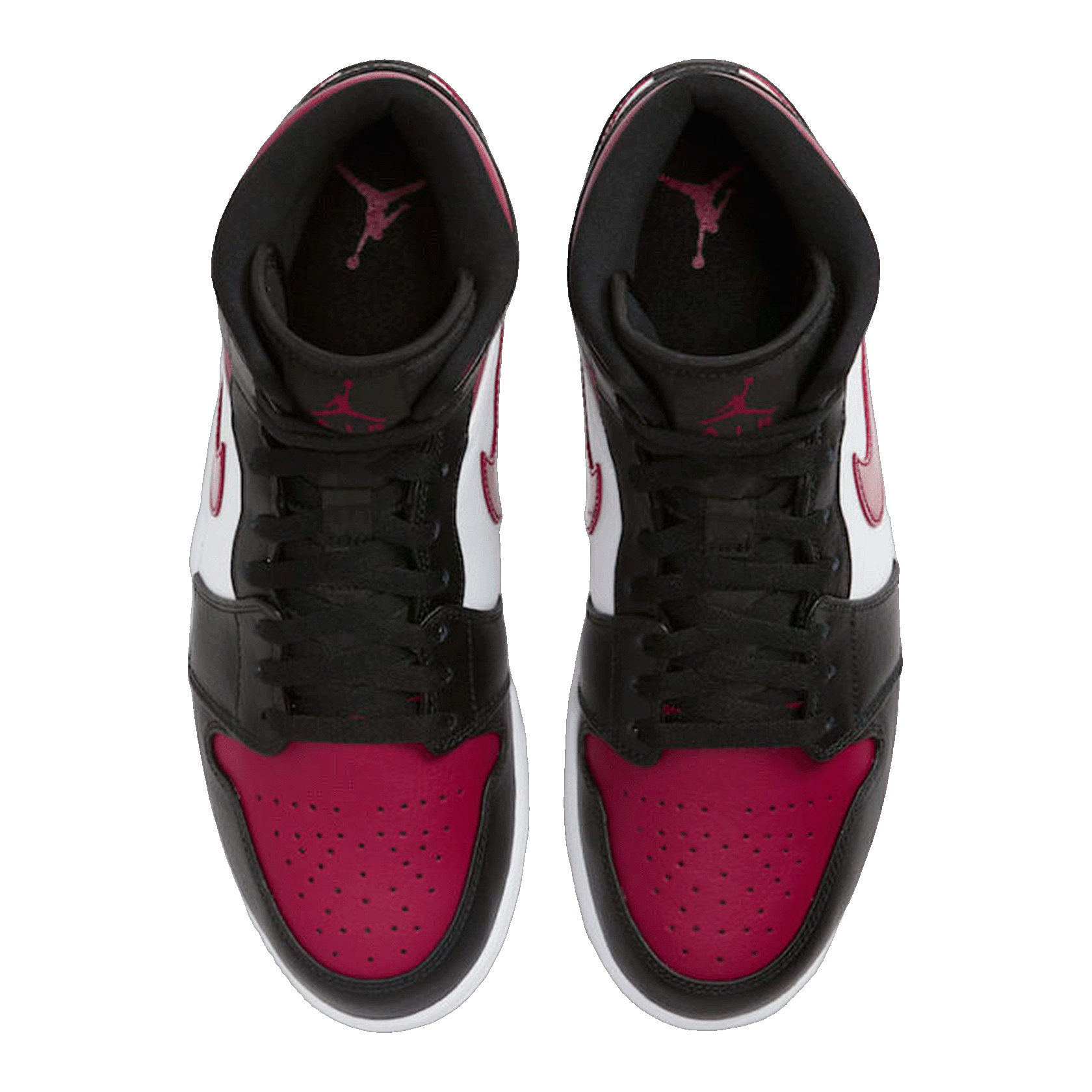 Nike Air Jordan 1 Mid Bred Toe (GS) Oben