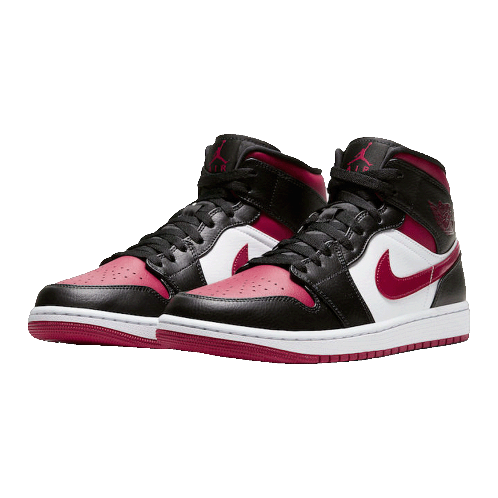 Nike Air Jordan 1 Mid Bred Toe (GS) Side