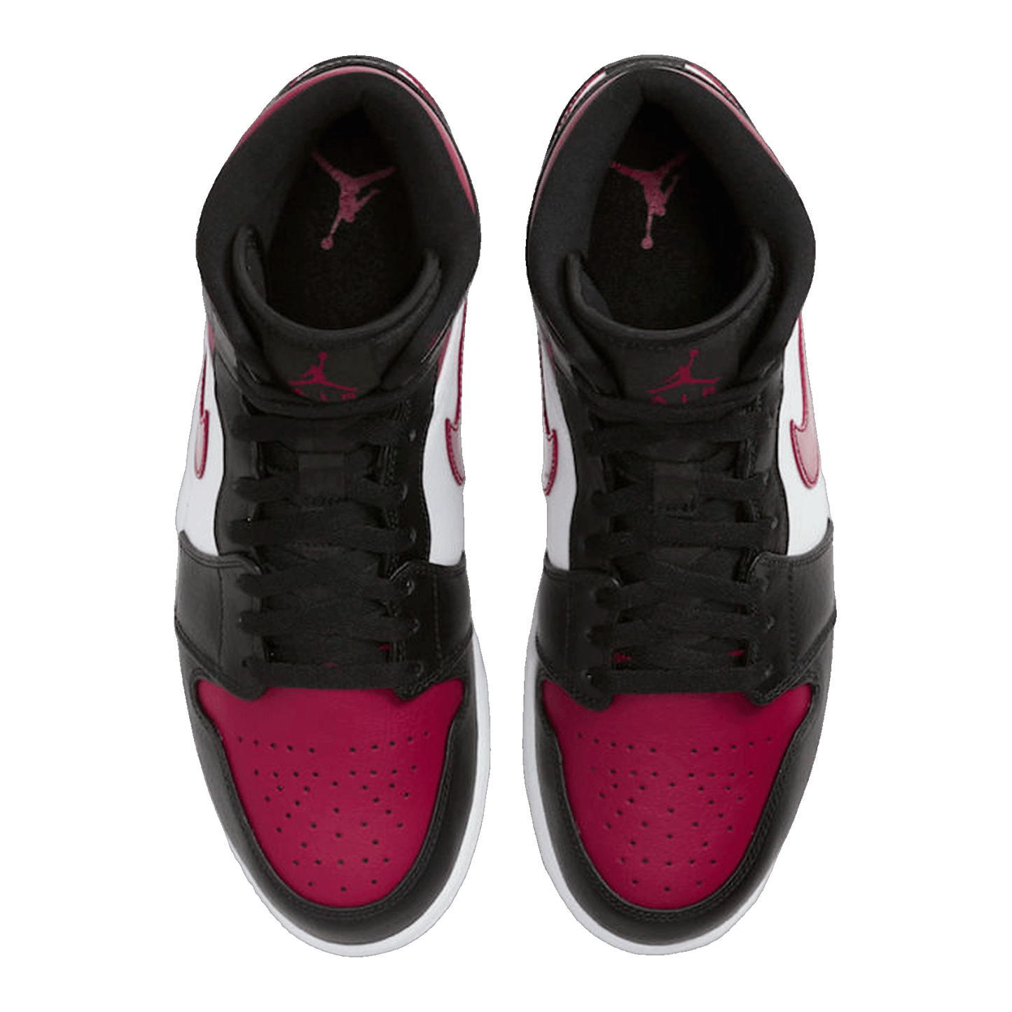 Nike Air Jordan 1 Mid Bred Toe Oben