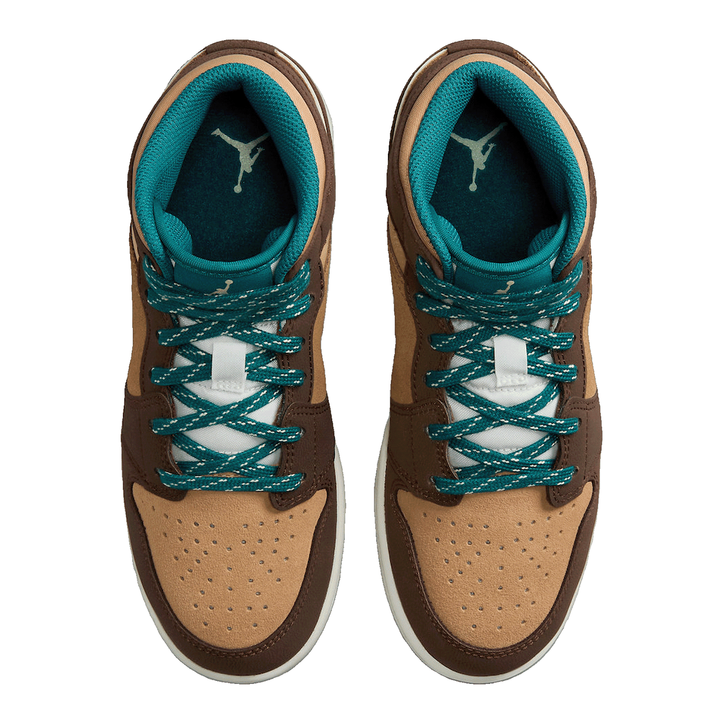 Nike Air Jordan 1 Mid Cacao Wow (GS) Oben