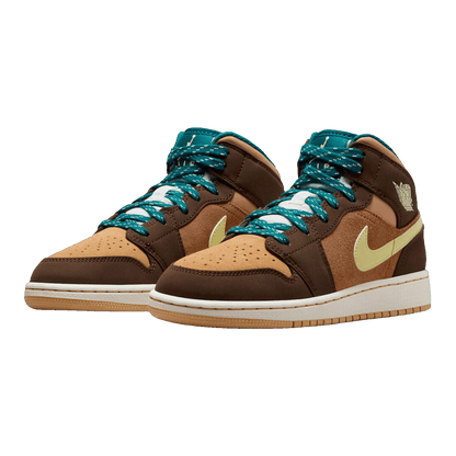 Nike Air Jordan 1 Mid Cacao Wow (GS) Side