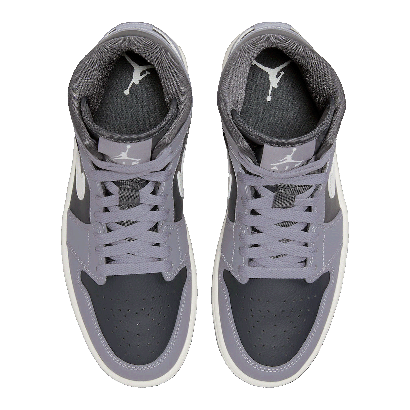 Nike Air Jordan 1 Mid Cement Grey (W) Oben