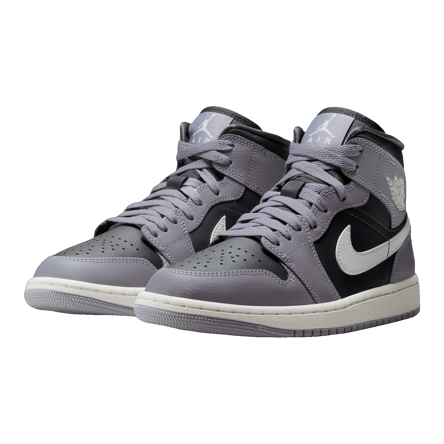 Nike Air Jordan 1 Mid Cement Grey (W) Side