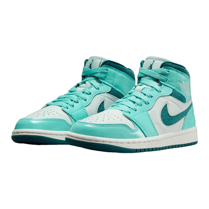 Nike Air Jordan 1 Mid Chenille Bleached Turquoise (W) Side
