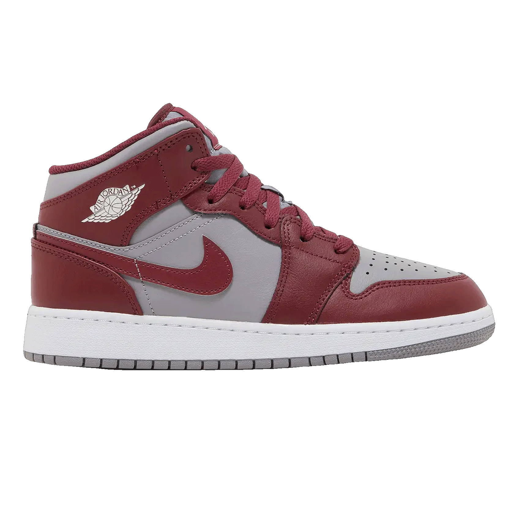 Nike Air Jordan 1 Mid Cherrywood Red (GS)