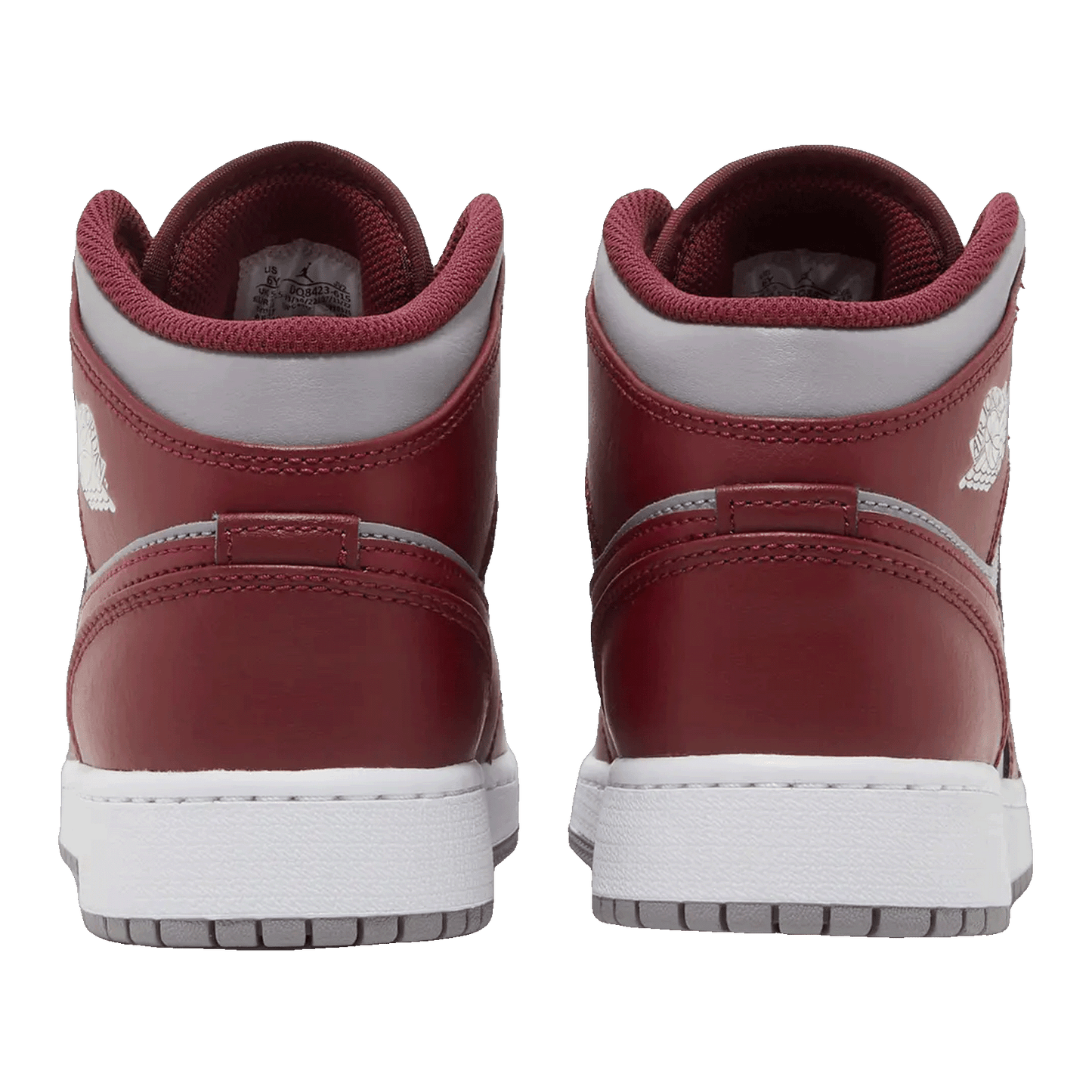 Nike Air Jordan 1 Mid Cherrywood Red (GS) Back