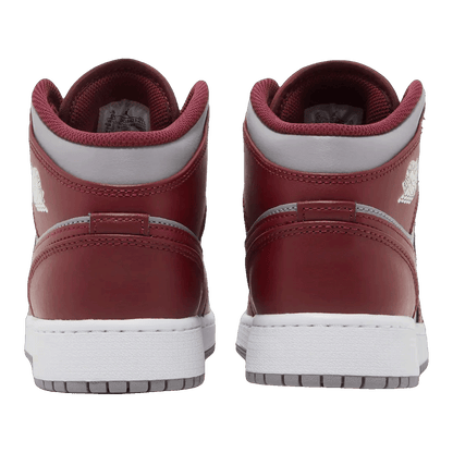 Nike Air Jordan 1 Mid Cherrywood Red (GS) Back
