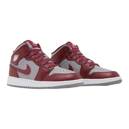 Nike Air Jordan 1 Mid Cherrywood Red (GS) Side