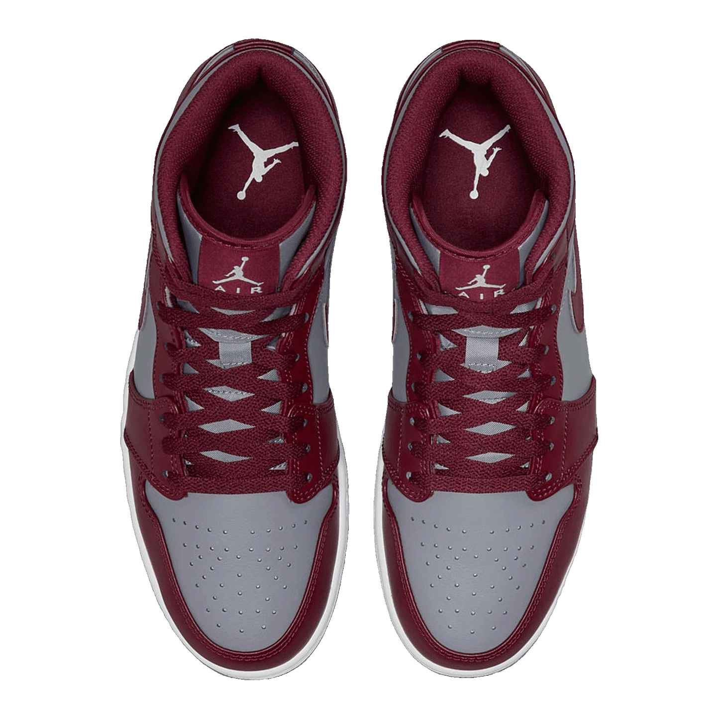 Nike Air Jordan 1 Mid Cherrywood Red Oben