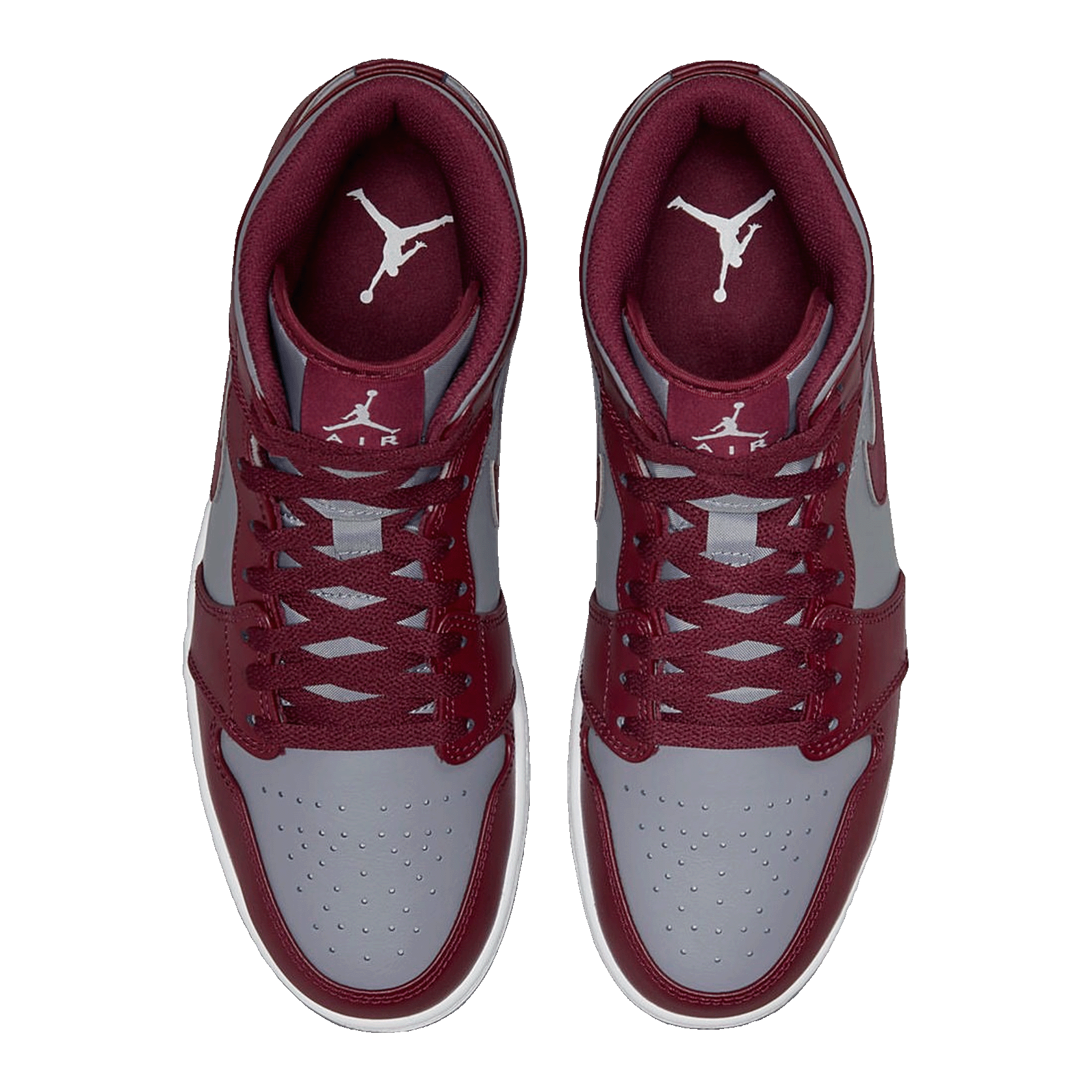 Nike Air Jordan 1 Mid Cherrywood Red Oben