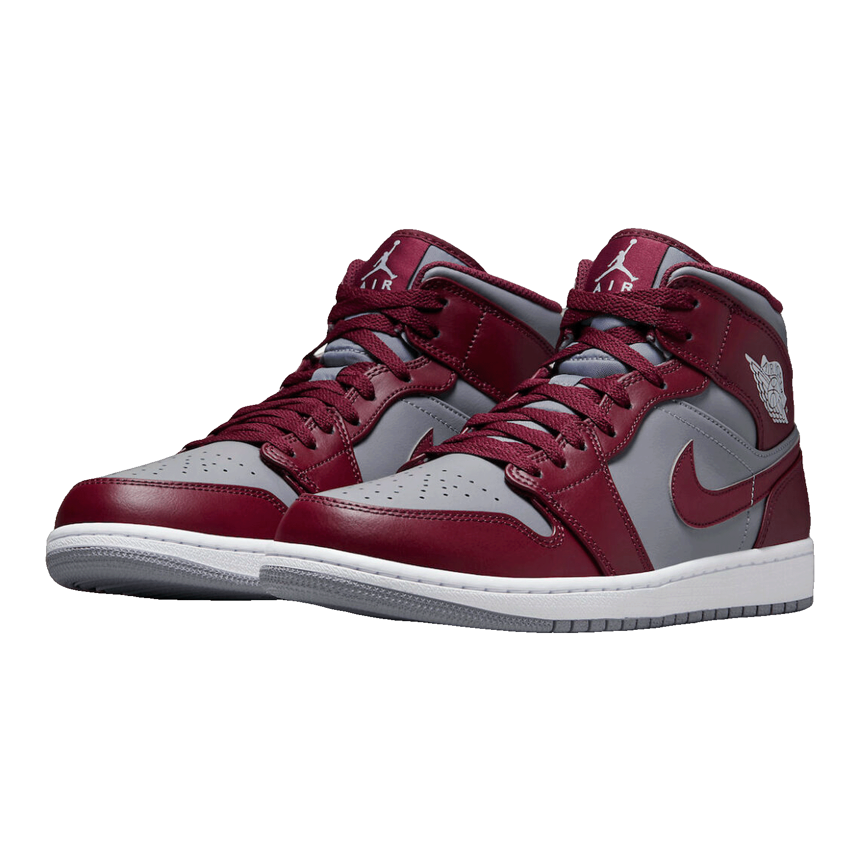 Nike Air Jordan 1 Mid Cherrywood Red Side