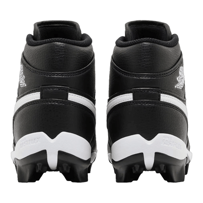 Nike Air Jordan 1 Mid Cleat Black White (GS) Back